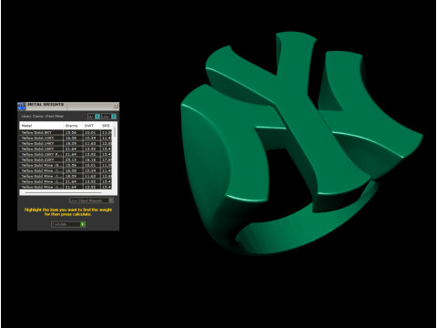 NY Yankees Logo Gold Signet Ring 3D Print Model