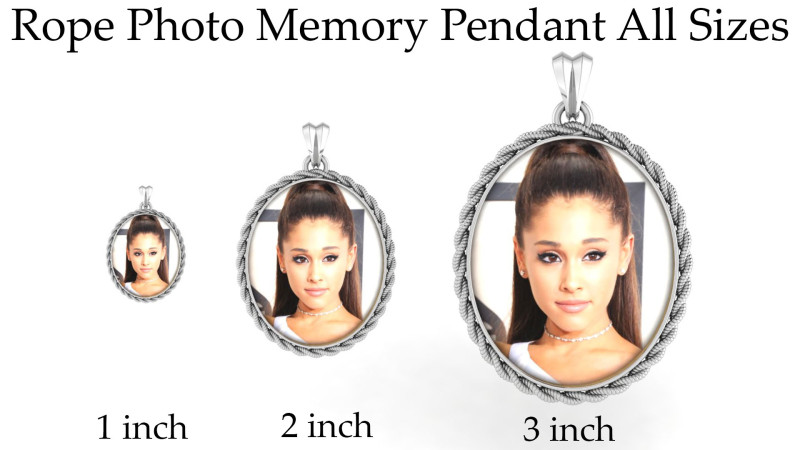 Rope Photo Memory Pendant All sizes 3D प्रिंट मॉडल .c4d .max .obj .3ds .fbx .stl .blend