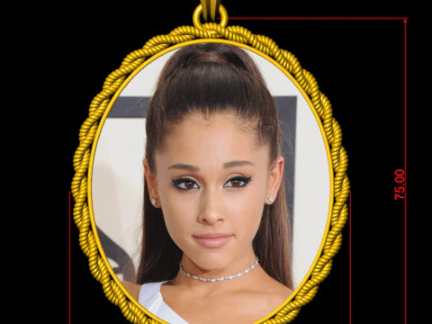 Rope Photo Memory Pendant - 3 inch 3D Print Model