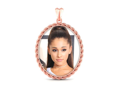 Rope Photo Memory Pendant - 2 inch 3D Print Model