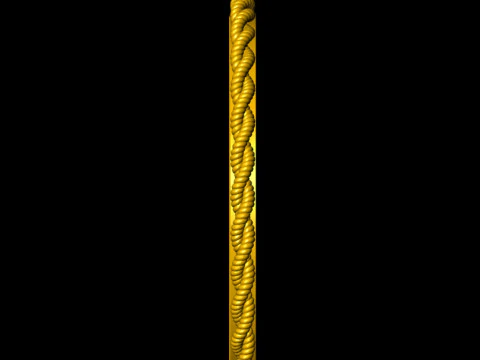 Rope Photo Memory Pendant - 2 inch 3D Print Model