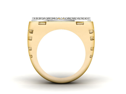 Coin 50 Pesos Mexican Gold Nugget RING 3D-printmodel