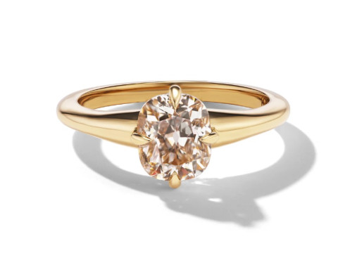 Cushion Claw Diamond Engagement Ring 3D Print Model