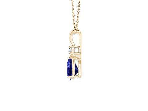 Valentine Pear with Round Solitaire Pendant 3Dプリントモデル