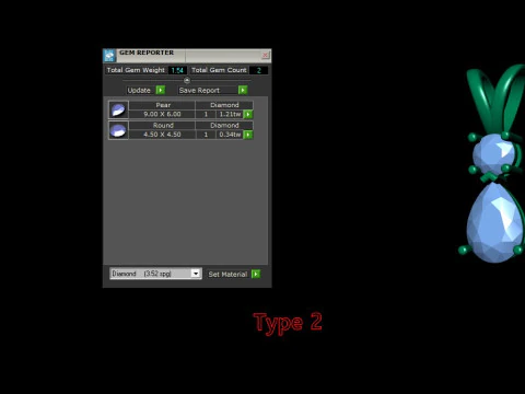 Valentine Pear with Round Solitaire Pendant 3D Print Model