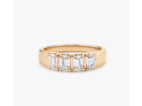 Emerald Diamond Tetrad Band 3D 打印模型