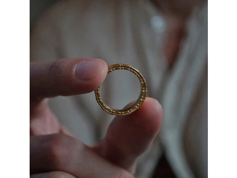 Classic Shield Textured Ring Band 3D Print Model
