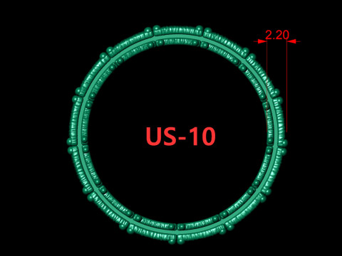 Classic Shield Textured Ring Band Model Cetak 3D
