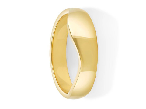 Plain Gold water Wave Ring 3D Принт Модель