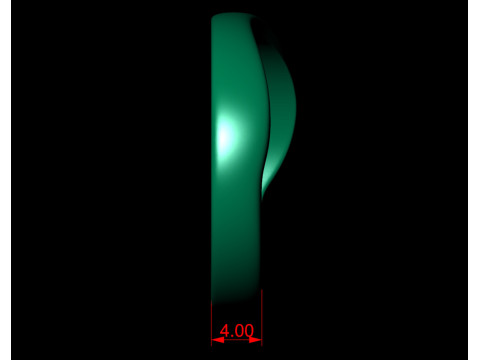 Plain Gold water Wave Ring 3D Принт Модель
