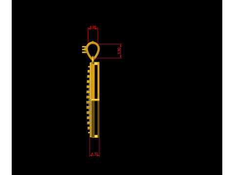 Square Mesh Pattern Diamond Pendant 3D Принт Модель