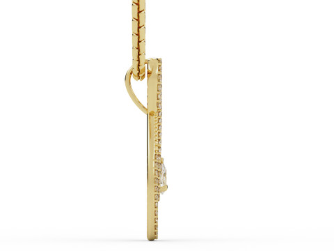 Infinity Teardrop Diamond Pendant 3Dプリントモデル