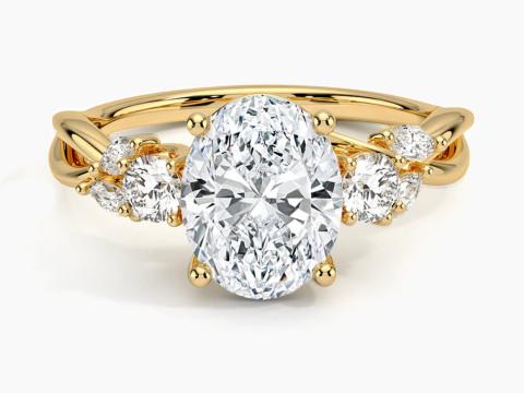 Willow 3 stone diamond engagement ring 3Dプリントモデル