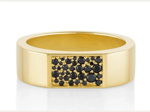 Mosaic Diamond setting Ring Band 3D Print Model
