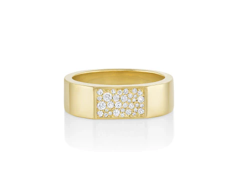 Mosaic Diamond setting Ring Band 3D Print Model