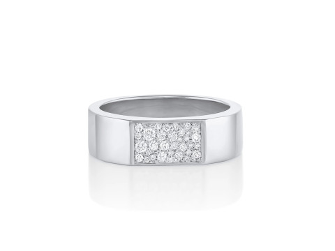 Mosaic Diamond setting Ring Band 3D प्रिंट मॉडल