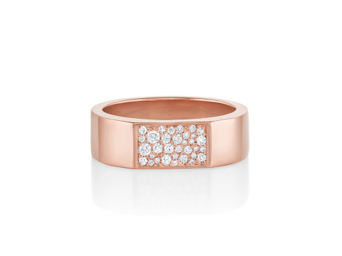 Mosaic Diamond setting Ring Band 3D प्रिंट मॉडल