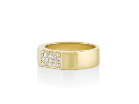 Mosaic Diamond setting Ring Band 3D Print Model