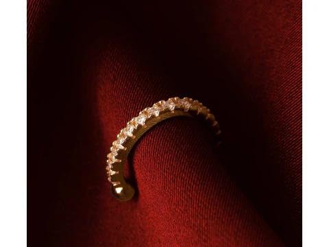 Mini Ear Cuff com Diamantes Modelo de Impressão 3D