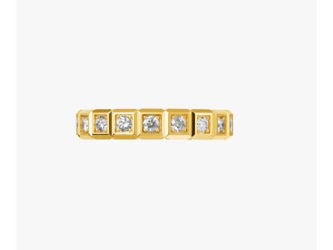 Diamond ICE Cube Band Ring 3D Print Model