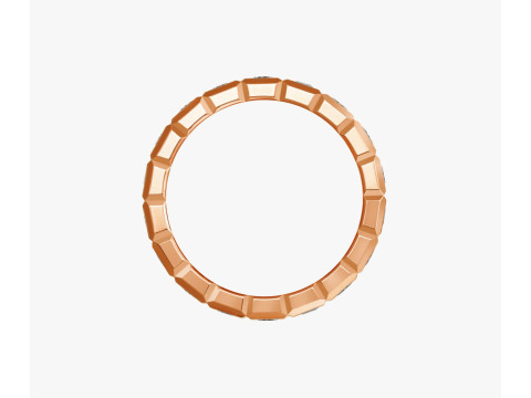 Diamond ICE Cube Band Ring 3Dプリントモデル