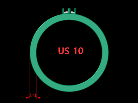 Princess Cut Solitaire Diamond Wide Band Ring 3D Print Model