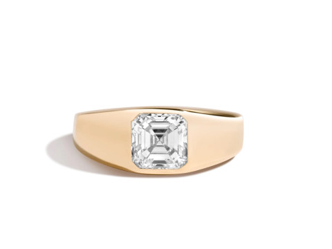 Princess Cut Channel Engagement Diamond Ring 3D 프린트 모델