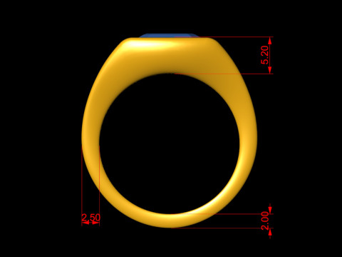 Princess Cut Channel Engagement Diamond Ring 3D 프린트 모델