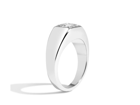 Princess Cut Channel Engagement Diamond Ring 3D 프린트 모델