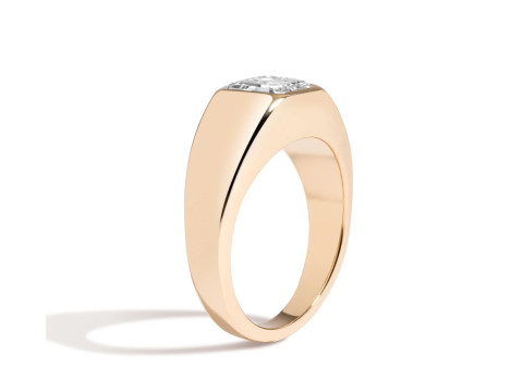 Princess Cut Channel Engagement Diamond Ring 3D 프린트 모델