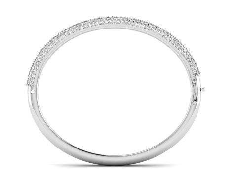 Womens Diamond Braslate with Lock Clasp Model do druku 3D