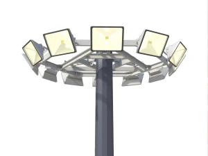 high mast lighting pole 3D Model