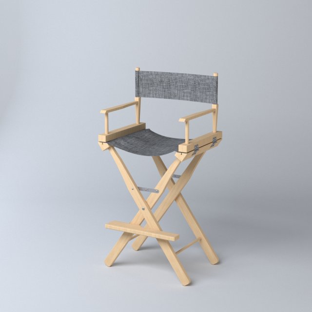 director chair m01 3Dモデル .c4d .max .obj .3ds .fbx .stl .blend 