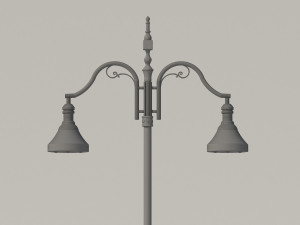 lili lighting pole 3D Model