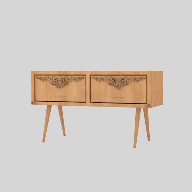 classic table 01 3D Model .c4d .max .obj .3ds .fbx .stl .blend 