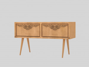 classic table 01 3D 모델