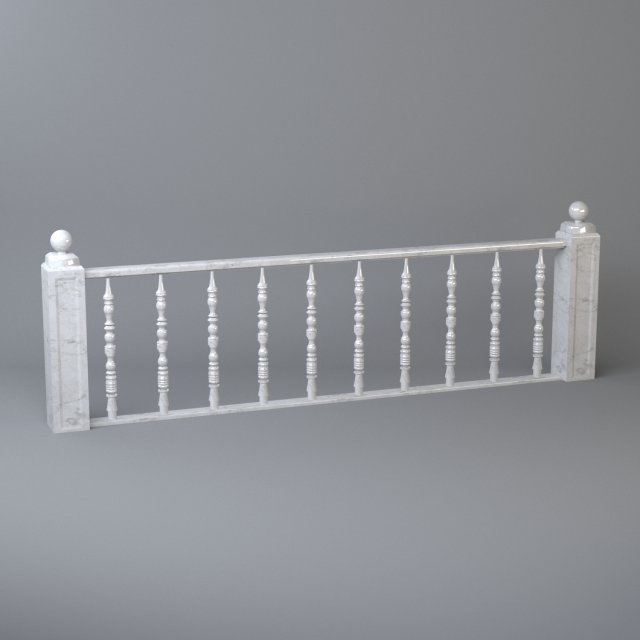classic handrail 02 Modèle 3D .c4d .max .obj .3ds .fbx .stl .blend 