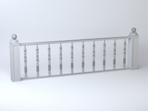 classic handrail 02 Modèle 3D