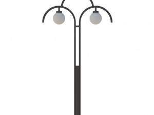 irises light pole 3D 모델
