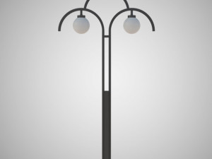 irises light pole Model 3D