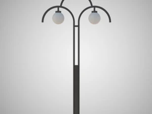 irises light pole 3D Model