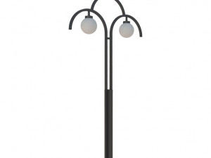 irises light pole Model 3D