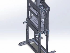 hydraulic punching device for molding 3D Model