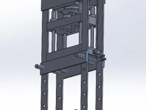 hydraulic punching device for molding 3D Model