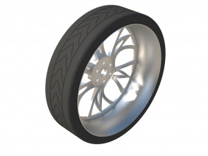 Tire wheel 3D Model