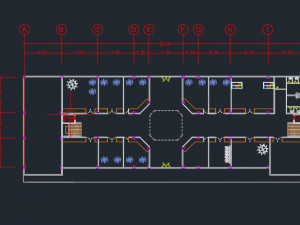 Commercial building with parametric facade 3D-Modell