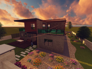 modern villa house 3D-Modell