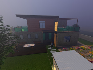 modern villa house 3D-Modell