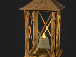 wooden latern 3D Model