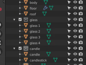 wooden latern 3D Model